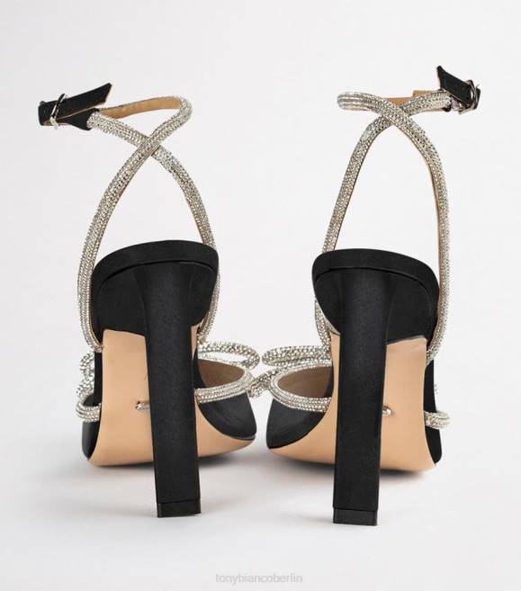Stöckelschuhe| de Tony Bianco Frauen Elsie Heels schwarzer Satin 462464